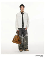retro baseball outerwear, daily essential, men's streetwear fashion, trendy oversized fit, urban techwear design, modern hip 