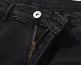 distressed hole ripped washed jeans pants for men straight retro streetwear baggy denim trousers frayed casual hip hop jean unique jeans style 221