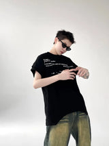 new summer street fashion set mens cotton retro letter printed t shirt halo dyed washed jeans suits male hip hop 2 pcs 2024 unique jeans style 4699