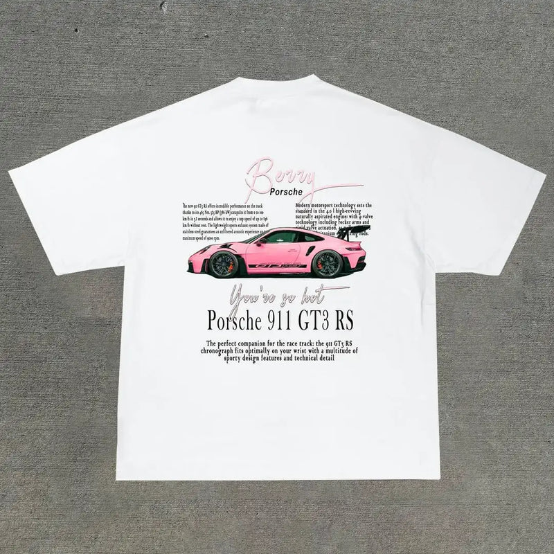 Skatecore Streetwear Tee – Tag Font Graphic with Flame Accent