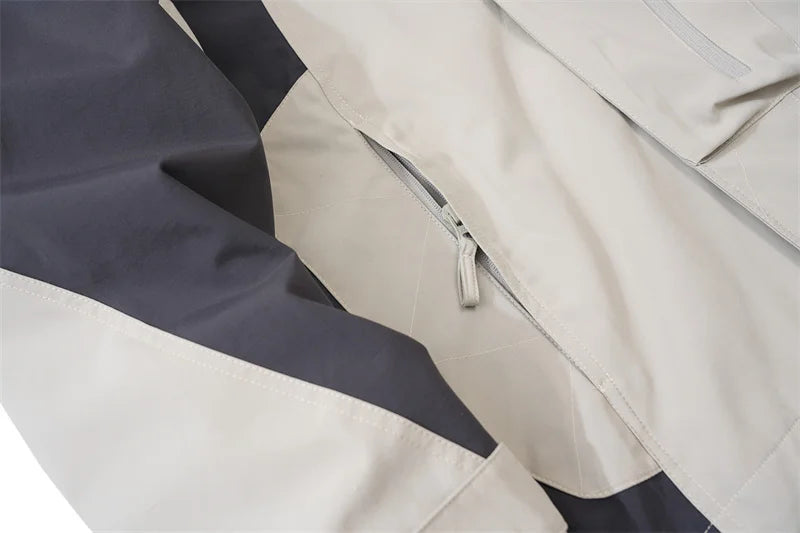 Undermycar 2023 Deconstructor Contrast Zipper Windbreaker Coat