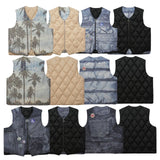 hip hop loose jacket vest unisex casual cotton padded vests mens harajuku streetwear printed sleveless warm reversible coat n - variant style e02382 for streetwear fashion