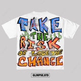 Harajuku Melting smiley – Smart Casual Harajuku Streetwear Graphic Y2K Tops Goth Men C