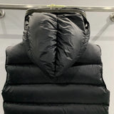 New 2023 Luxury Men Classic Kanye West Rick 4 Holes Hood Coats & Jackets / Down Coats Vest Cotton Thicken Warm Winter #672