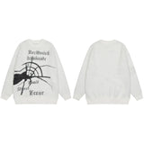 techwear flame knit sweater with structured oversized fit, ideal for cold streetwear layers, men’s streetwear clothing piece 
