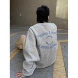Trendy Korean Style Personalized Eye Print Round Neck Sweatshirt Men and Women Autumn and Winter Y2K High Street Hip-hop Tops