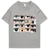 Y2K Graphic Tee – 2022 Men Hip Hop Streetwear T Shirt Eyes Printed Harajuku – Edgy Streetwear for All Genders