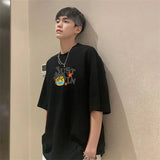 Sadcore Oversized shirt – Korean Style Street Letter Printed Short Sleeved T Shirt For