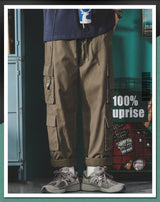 american vintage baggy cargo pants men outdoor sport military tactical sweatpants y2k straight multi pocket overalls trousers unique joggers style 463