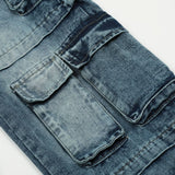 vintage multi pocket jeans mens harajuku cargo denim pants retro hip hop straight loose jean pants men clothing 1 combat utility trousers