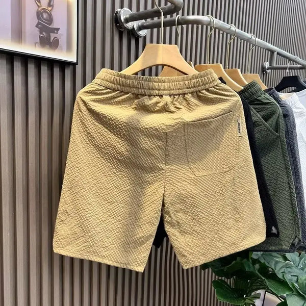 Korean fashion Cargo Shorts Men's Summer Fashion Brand Loose Japan fashion Casual Straight Wide-Leg American Sports Shorts