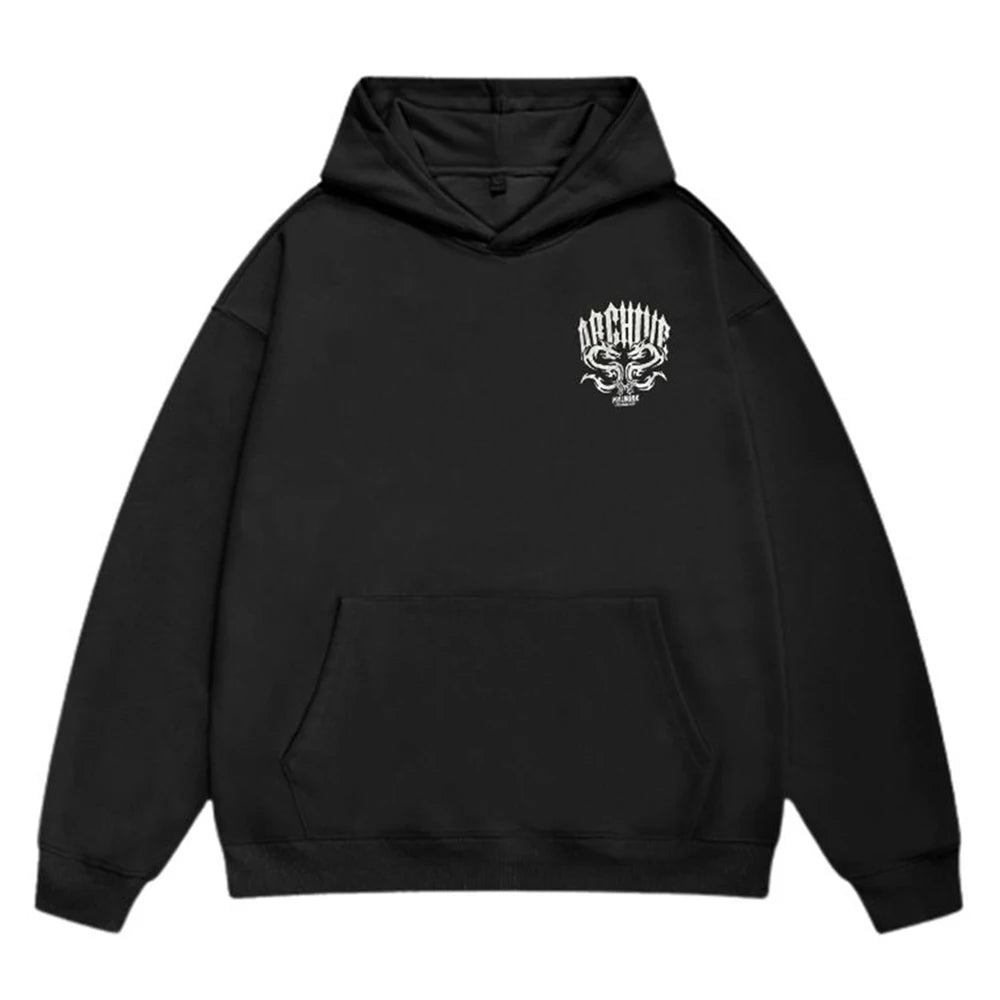 Mens Sweatshirt Street Style Oversize Loose Chicano Floral Feeling Com