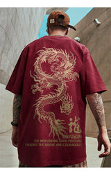 Gothic Vintage anime – 2024 New Goth Dragon Graphic Men T Shirt Y2K Streetwear Over