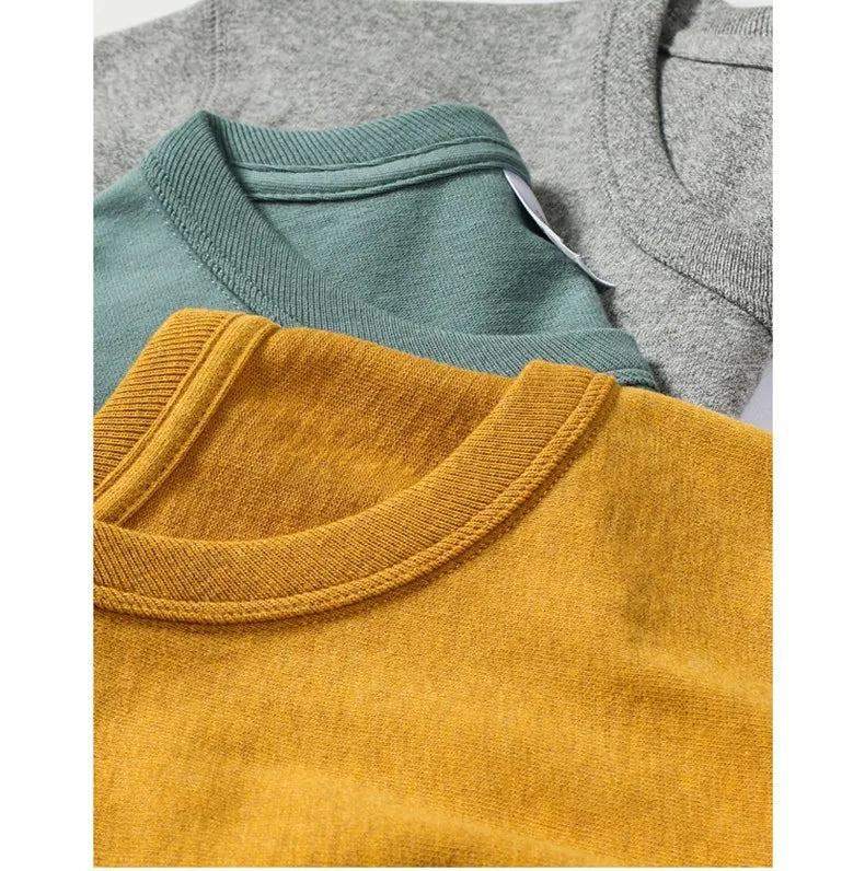 Trapwear Crying angel – 300G Heavyweight Solid Color T Shirt Youth Pure Cotton Loose
