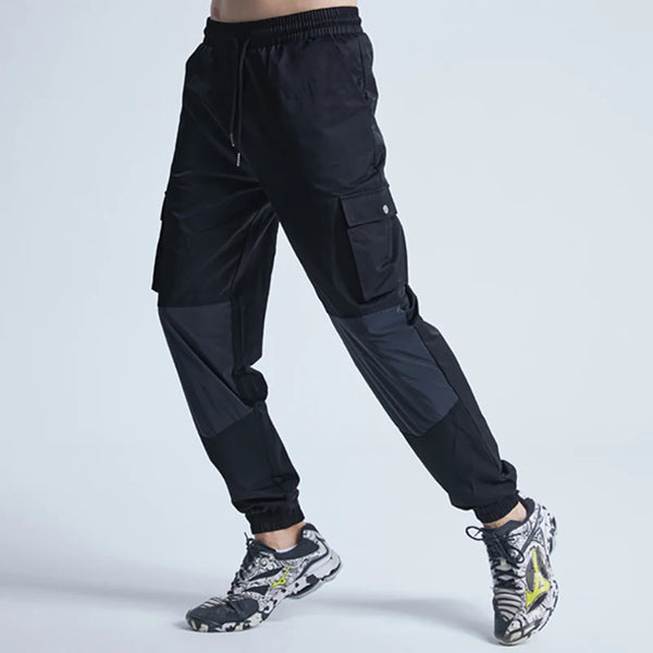rainbowtouches patchwork men drawstring casual harajuku pants oversize sport streetwear jogging sportswear mens tracksuits minimalist street pants