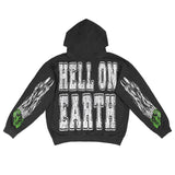 Y2K Womens Clothing Sweatshirt Pullover Print Dark High Street Oversiz