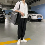 2023 Summer New Light Luxury Fashion Korean Shirt Men Short-sleeved Casual All-match Shirt Boutique Clothing Simple Style