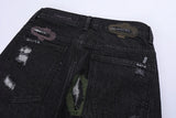 harajuku destroy ripped holes denim jeans mens zipper jeans hip hop fashion streetwear new casual straight joggers jean pants unique joggers style 3608