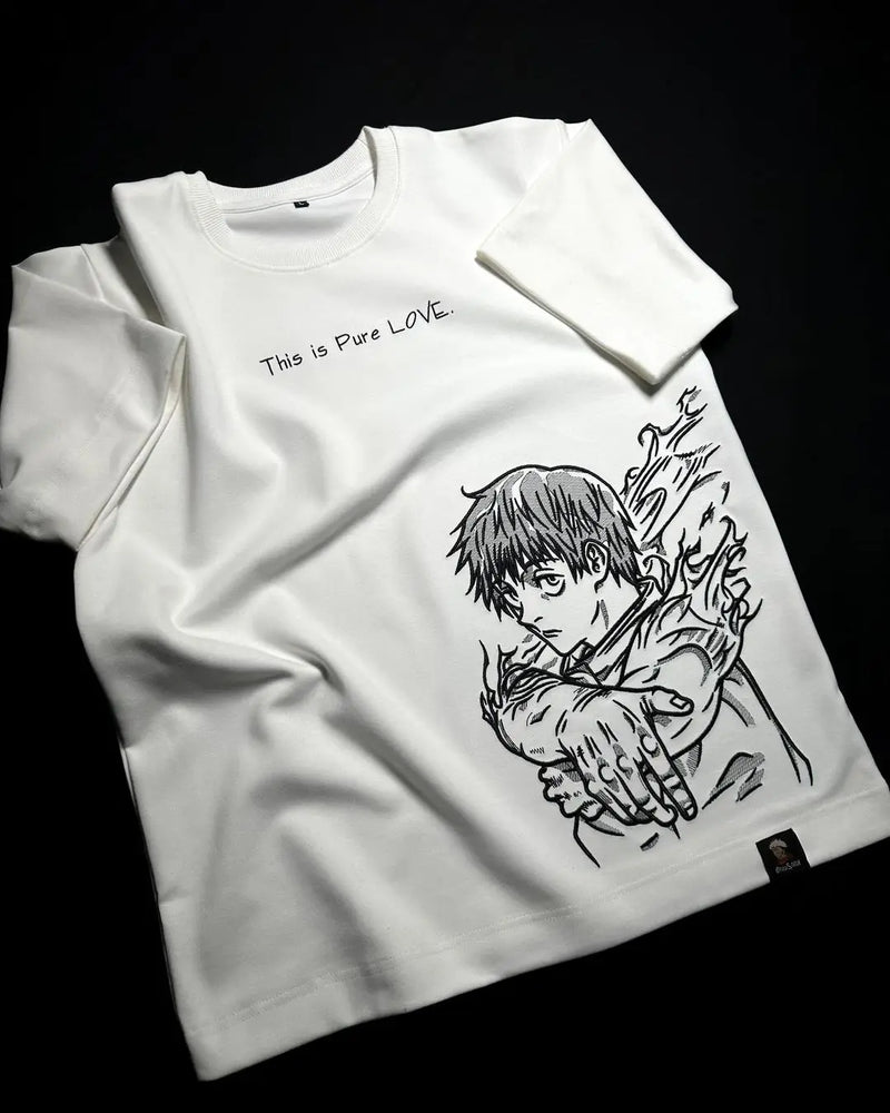 Y2K Broken Dreams Tee – Sadcore Streetwear Manga Expression