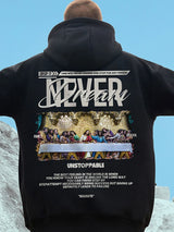 Autumn Jesus Oil Painting Graphic Print Hoodies Men Oversized Fleece Hoodie