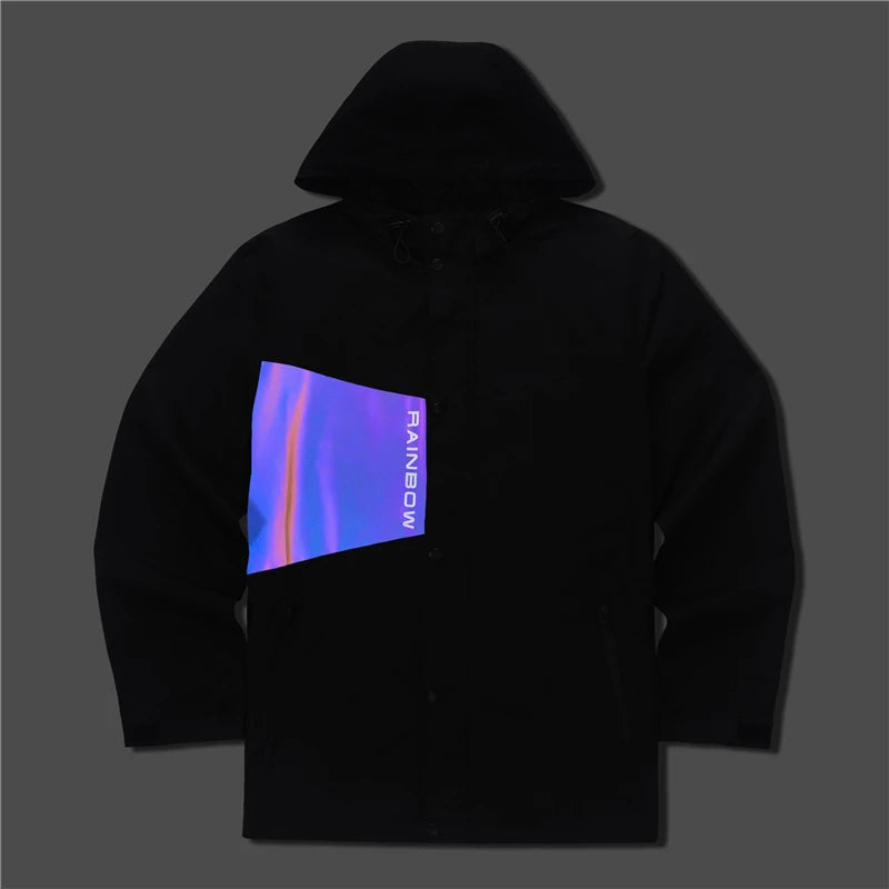 Parka quilted windbreaker hooded urban high fashion