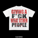Skatecore Streetwear Tee – Tag Font Graphic with Flame Accent