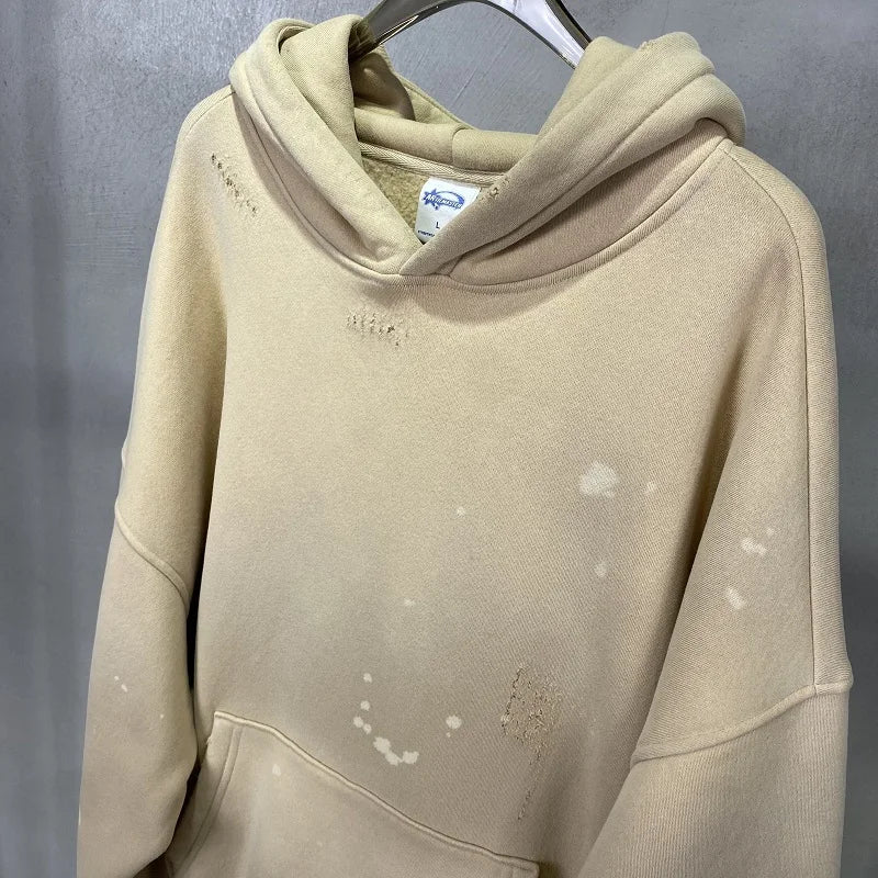 anime graphic tee featuring street wear speckled ink rubbed hooded hoodies fashion sense distressed winter coat mens and womens baggy washing clothes