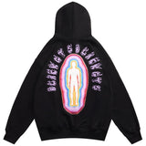 Hoodie Sweatshirt Streetwear Hip Hop Graphic Letter Print Punk Gothic