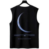Glitchcore Aesthetic drop – Summer Goth Graphic Tank Tops Men Hip Hop Fashion Sleeveless