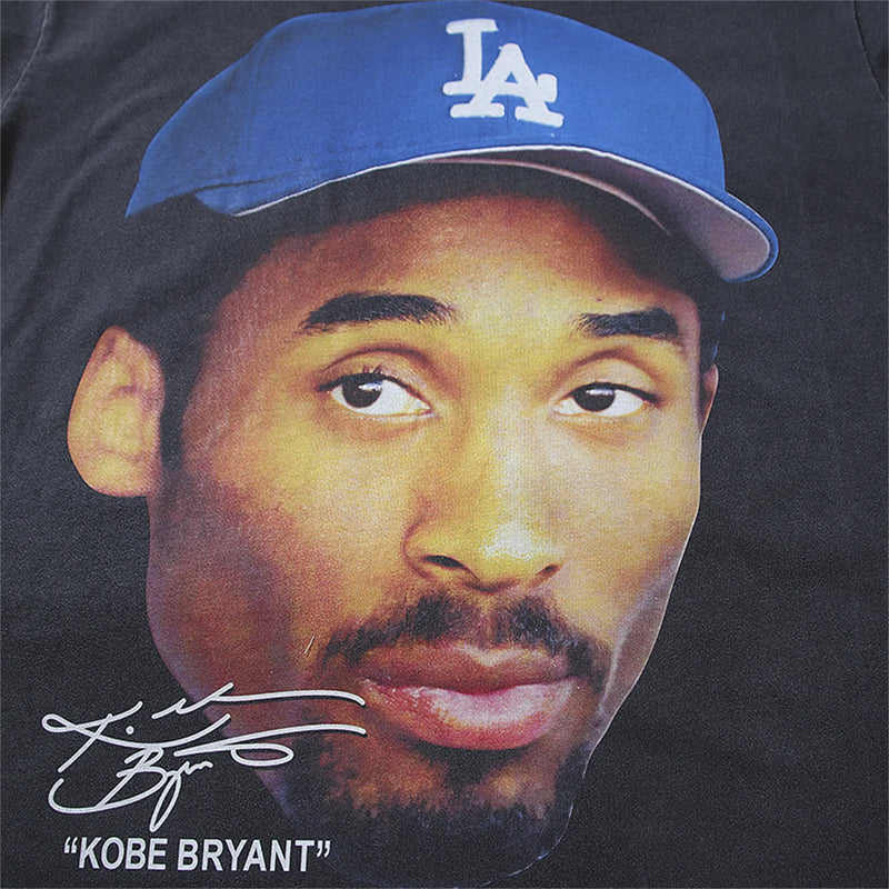 sadcore graphic tee featuring 2024 summer vintage retro kb portrait print high street hip pop casual loose cotton t shirt tops