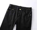 high new 2022 classical vintage morden luxurious embroidered bee crown jeans cotton denim pants comfort casual 28 38 n404 unique jeans style 1250