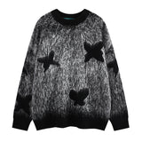 grunge pullover streetwear, modern knitwear, cozy fashion fit, stylish street outfit, modern aesthetic appeal