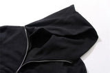 New Hoodies Men Zipper Cardigan Harajuku Black Sweatshirts Hip Hop Swa