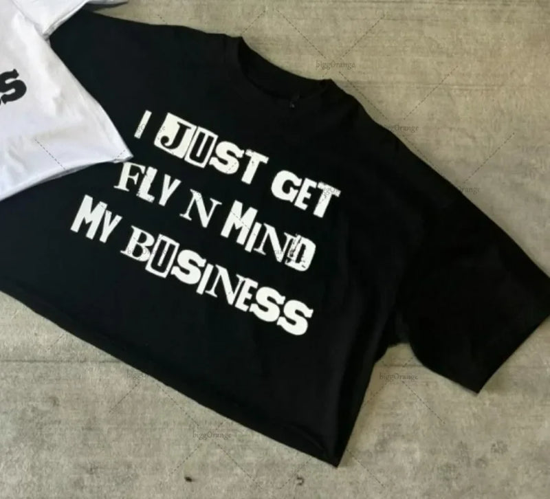 Vaporwave Chrome logo – Y2K Streetwear Gothic Straw Letters Oversized Printed T Shir