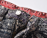 2023 brand new classic paisley west coast crips bloods jeans cotton denim pants comfort casual jeans size 29 36 488 unique jeans style 2759