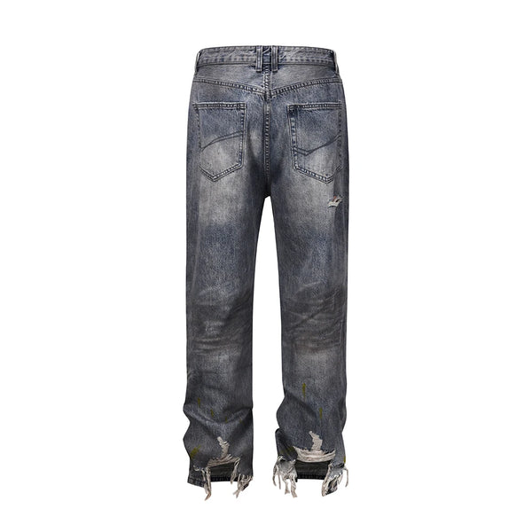 frayed hole distreesed big hole baggy jeans for men and women pantalones hombre streetwear y2k casual denim trousers oversized denim street jeans