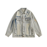 oversized fit premium hop unisex wear - quality print graphic casual streetwear image style material everyday vintage-denim-jacket-men-wash-hip-hop-streetwear-retro-ripped-hole-jean-jacket-cotton-2023-harajuku-coat-men-clothing high urban essential design fashion 113142 style hip streetwear design ID 40461