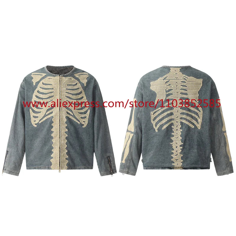 urban casual vintage-mens-long-sleeved-denim-jacket-high-street-oversized-washed-bone-embedding-tops-clothing-autumn-winter-2024-heavyweight streetwear graphic quality unisex fit image everyday design material hop style premium style - print essential high 73462a fashion hip wear oversized streetwear design ID fac09