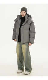 grunge winter jacket, layered citywear - oversized graphic apparel for edgy looks