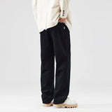 corduroy pants mens fashion loose casual straight large size wide leg baggy trousers office man commuter business corduroy pant clean everyday pants
