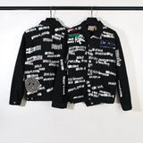 oversized fit featuring new 2023 gentleman men flocking legacy artistic letters denim heavy baseball coats jackets abstract digital coat warm 619 design – premium quality jacket for men