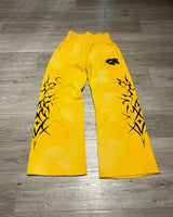 y2k letter flame print oversized women floor sweeping pants harajuku retro hip hop fashion versatile personality trousers men unique default style 3366