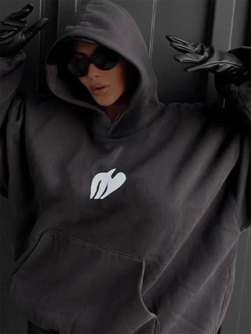Kanye Donda Doves Music Surrounding Logo Printed Brushed Cotton Hoodie