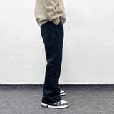 american streetwear gray flared sweatpant men double knee patch micro flare overalls harajuku casual patchwork sweat pants black unique joggers style 2949