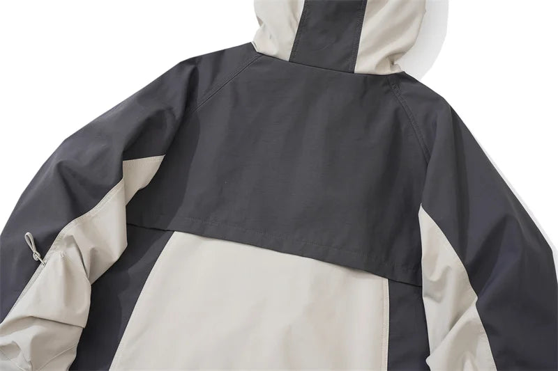 Undermycar 2023 Deconstructor Contrast Zipper Windbreaker Coat