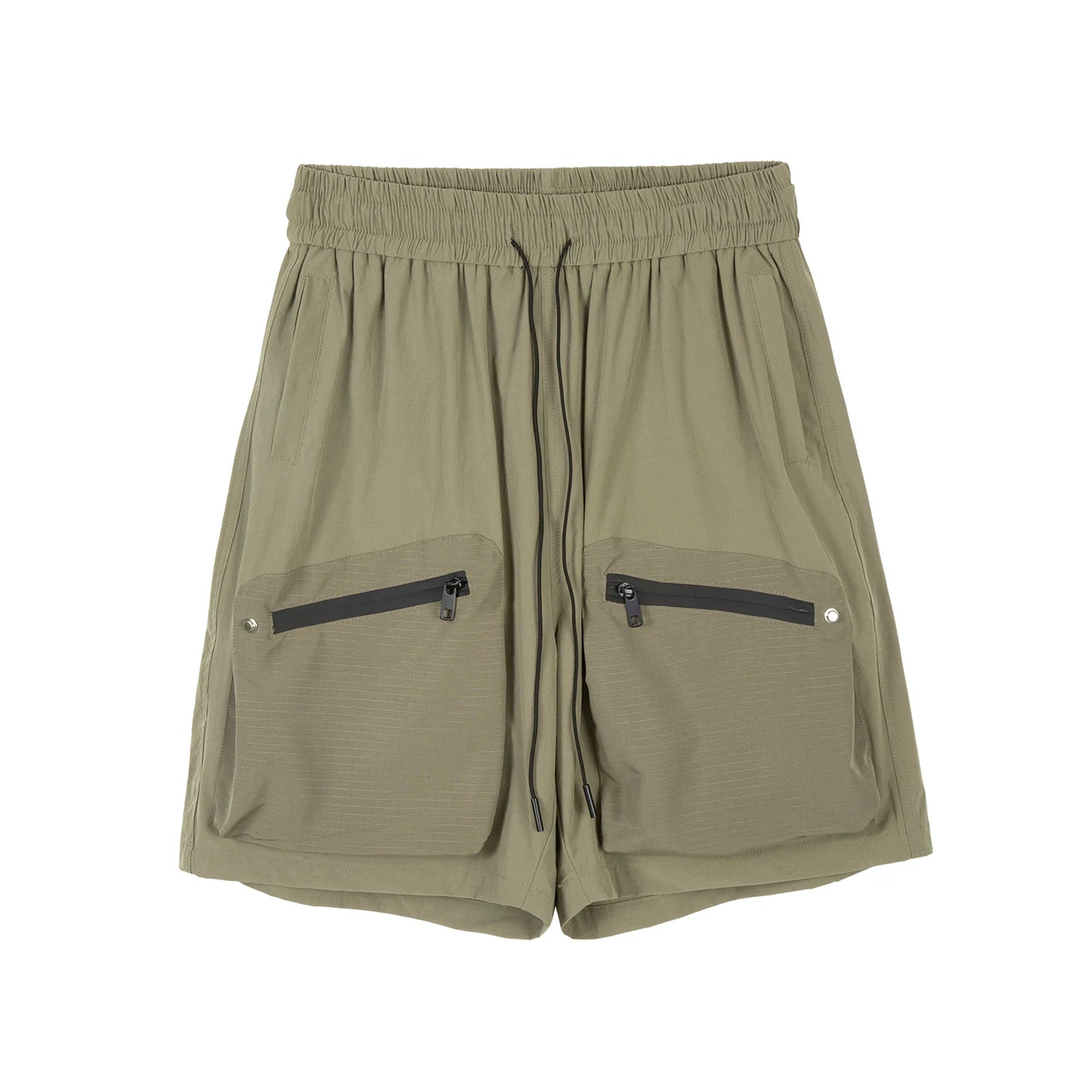 Ins Summer Outdoor Functional Casual Cargo Shorts Oversized Retro Casual Zipper Pockets Men and Women's Knee-length Sweatpants