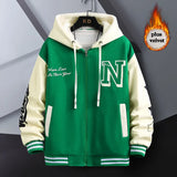 Urban bomber windbreaker high fashion hooded fleece