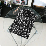 New 2021 Men luxurious classic Skull Head Fashion Cotton Casual Shirts Shirt high quality Pocket Long-sleeves S 2XL #D232