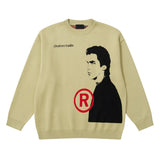 hip hop anime knitted oversized sweater mens autumn winter o neck long sleeve pullover streetwear new loose sweaters clothing - vintage look oversized hoodie, soft fleece-lined outerwear, unisex casual winter pullover