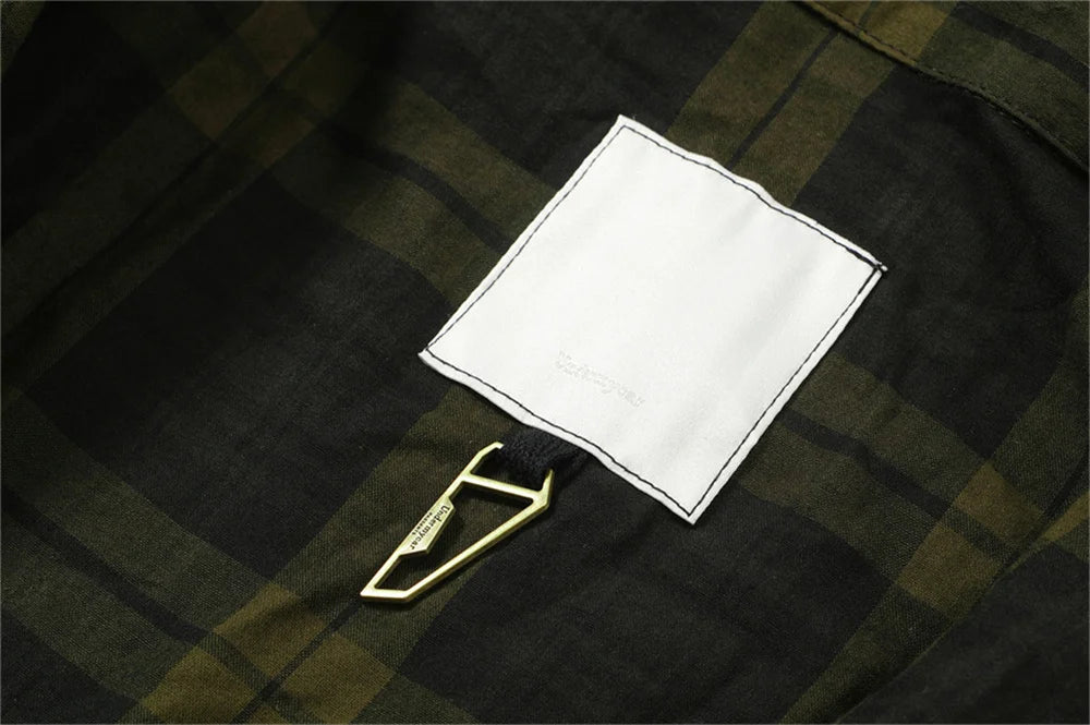 trapwear angelcore design featuring undermycar 2024 new high quality shirt plaid cover with layered zipper open up hoodie black